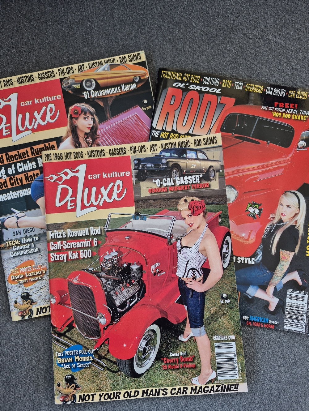 Set Of 3 Hot Rod Magazines